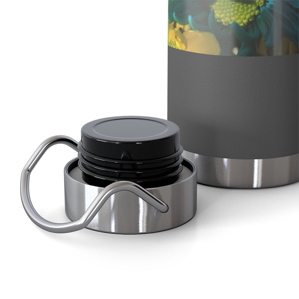 Raw Flowers 4 22oz Vacuum Insulated Bottle