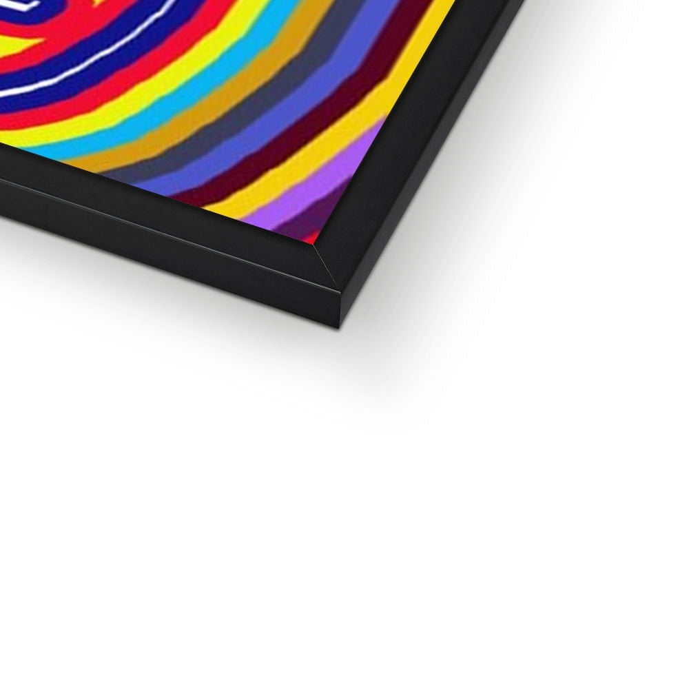 Curly Swirls Framed Print