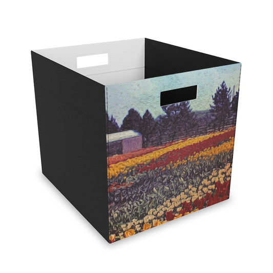 Field Of Tulips Felt Storage Box