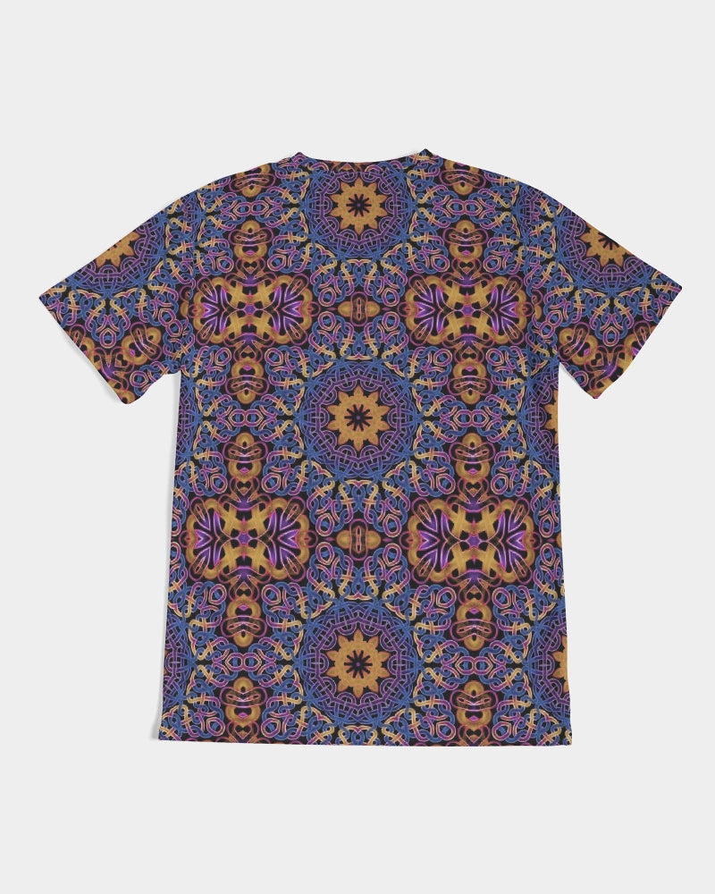 Blue Gold Celtic Kaleidoscope Men's Tee