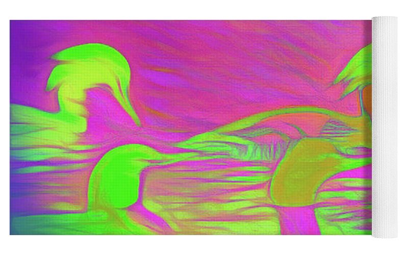 Birds Ducks - Yoga Mat