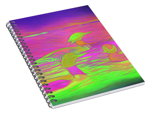 Birds Ducks - Spiral Notebook