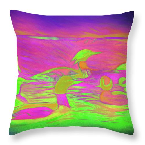 Birds Ducks - Throw Pillow