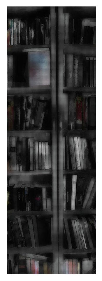 Black and White Bookshelves - Yoga Mat