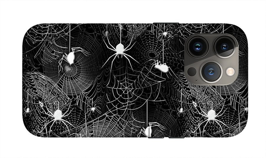 Black and White Spiders - Phone Case