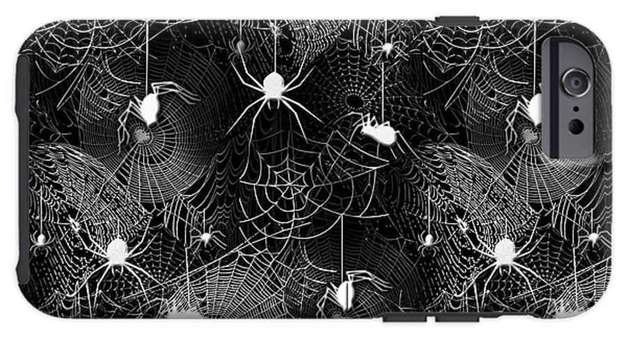 Black and White Spiders - Phone Case