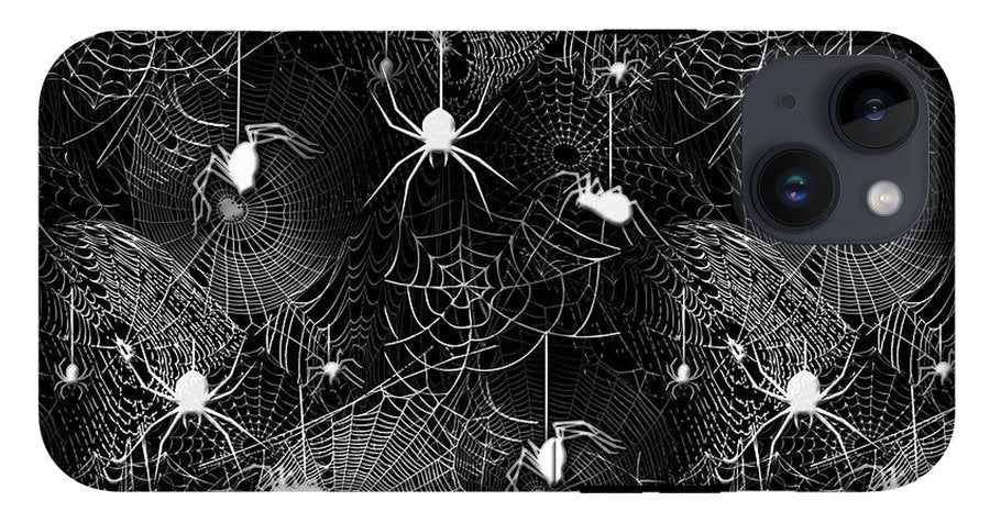 Black and White Spiders - Phone Case