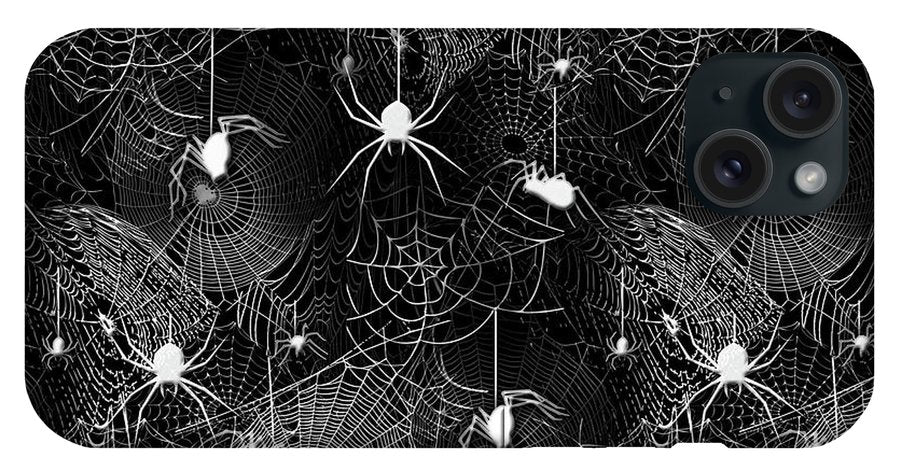 Black and White Spiders - Phone Case