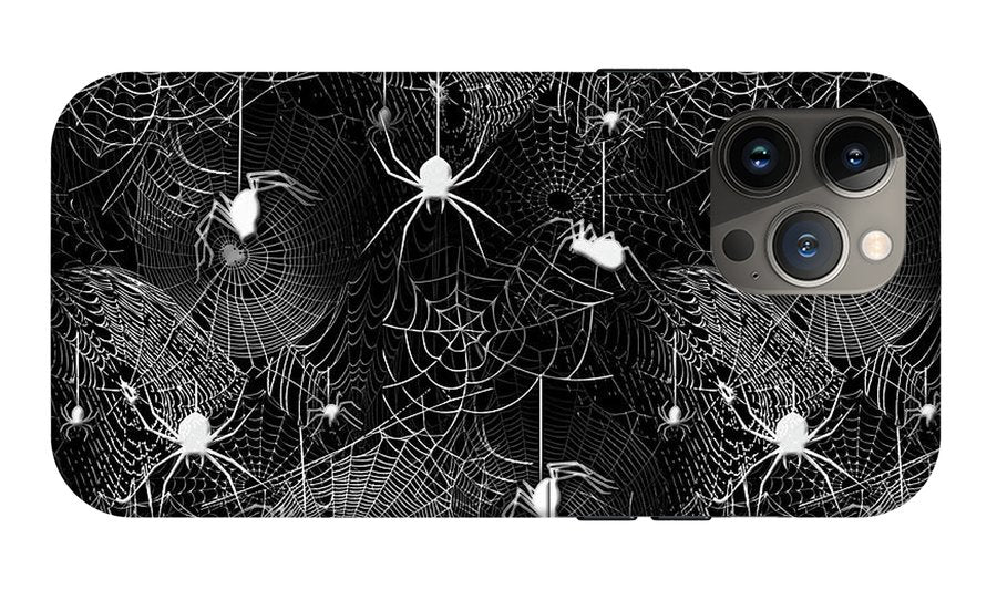 Black and White Spiders - Phone Case