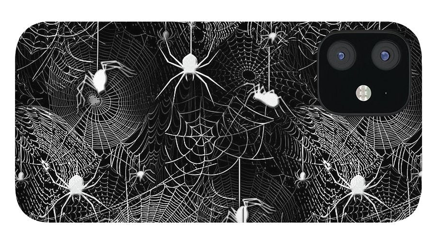 Black and White Spiders - Phone Case