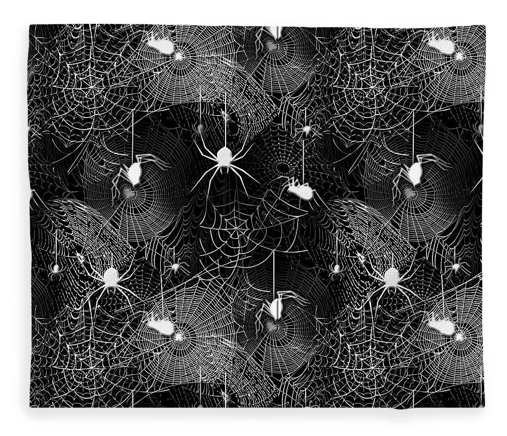 Black and White Spiders - Blanket