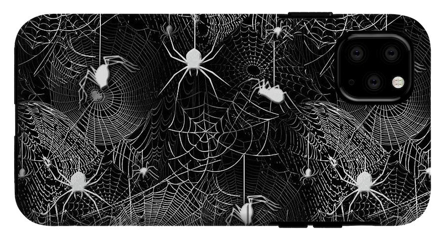 Black and White Spiders - Phone Case