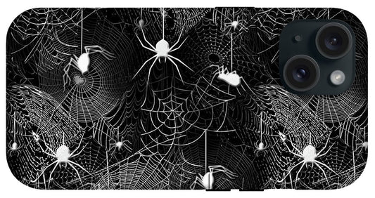 Black and White Spiders - Phone Case