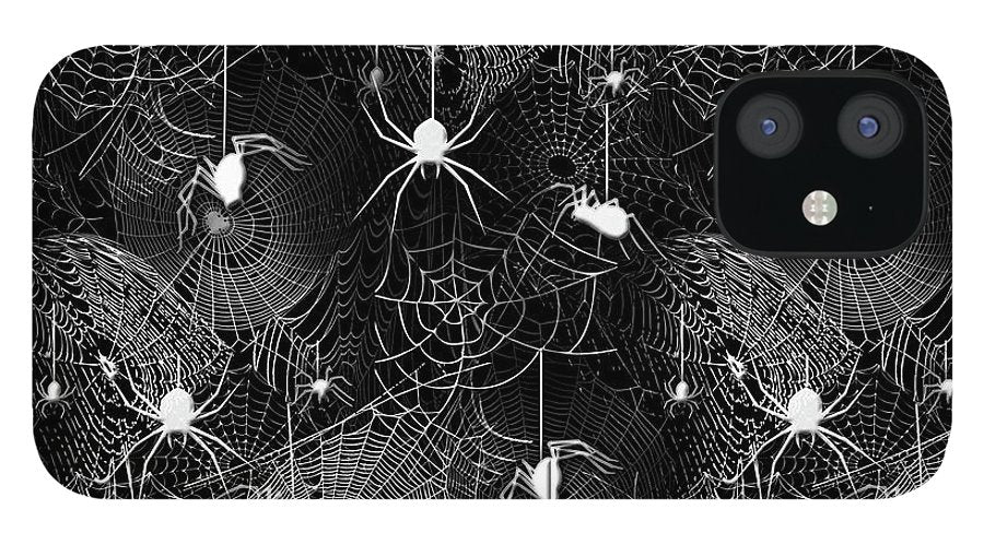 Black and White Spiders - Phone Case
