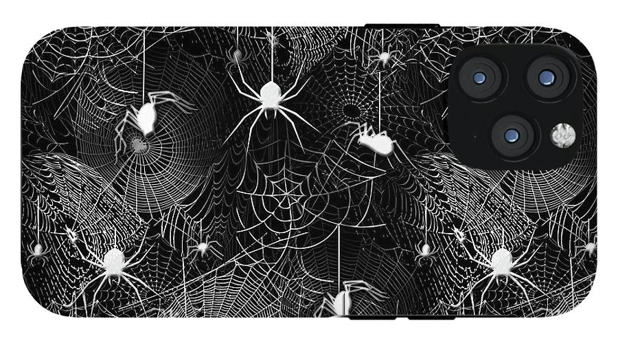 Black and White Spiders - Phone Case