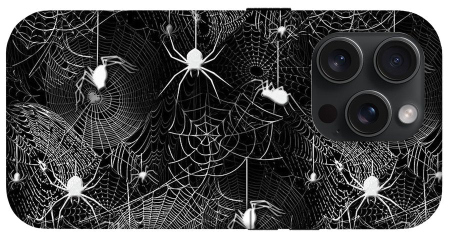 Black and White Spiders - Phone Case