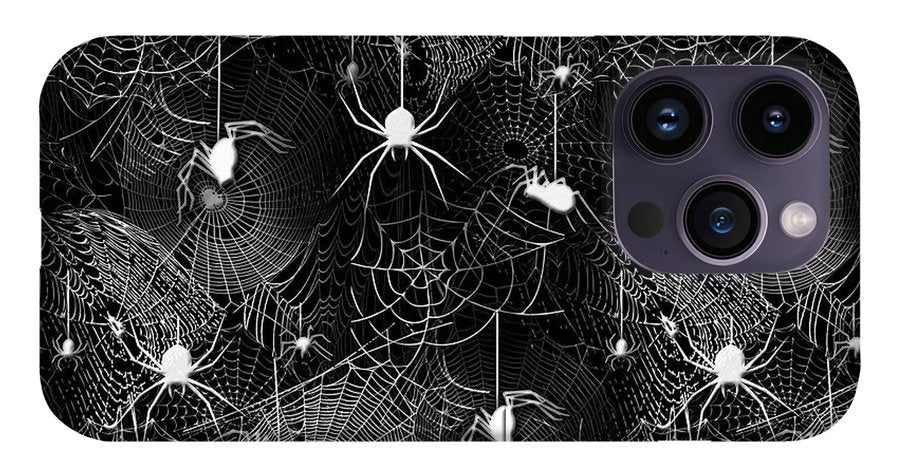 Black and White Spiders - Phone Case