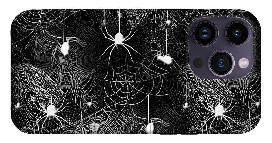 Black and White Spiders - Phone Case