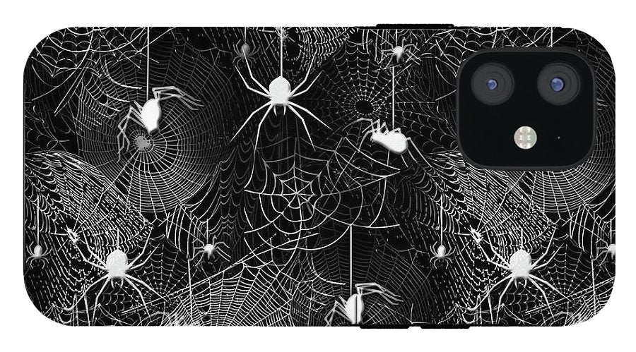Black and White Spiders - Phone Case