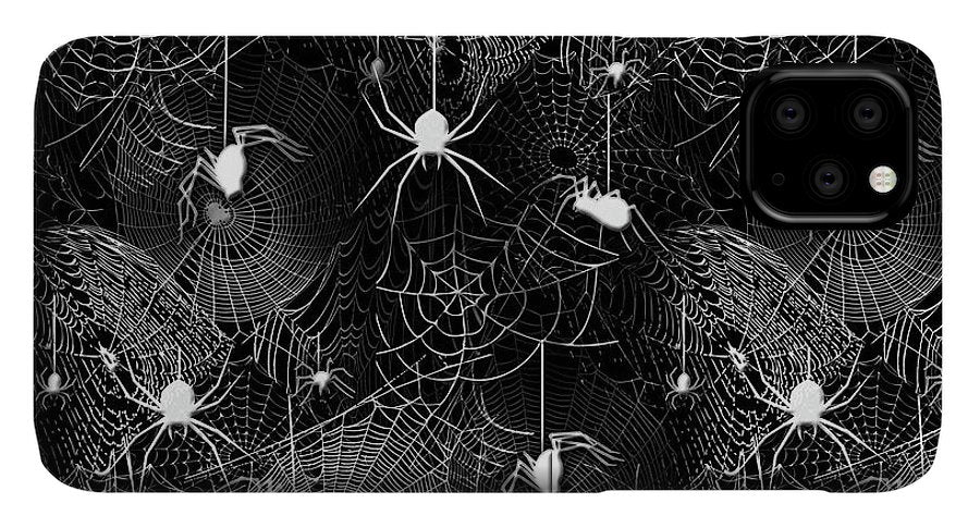 Black and White Spiders - Phone Case