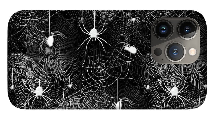 Black and White Spiders - Phone Case