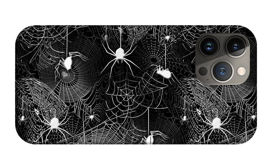 Black and White Spiders - Phone Case