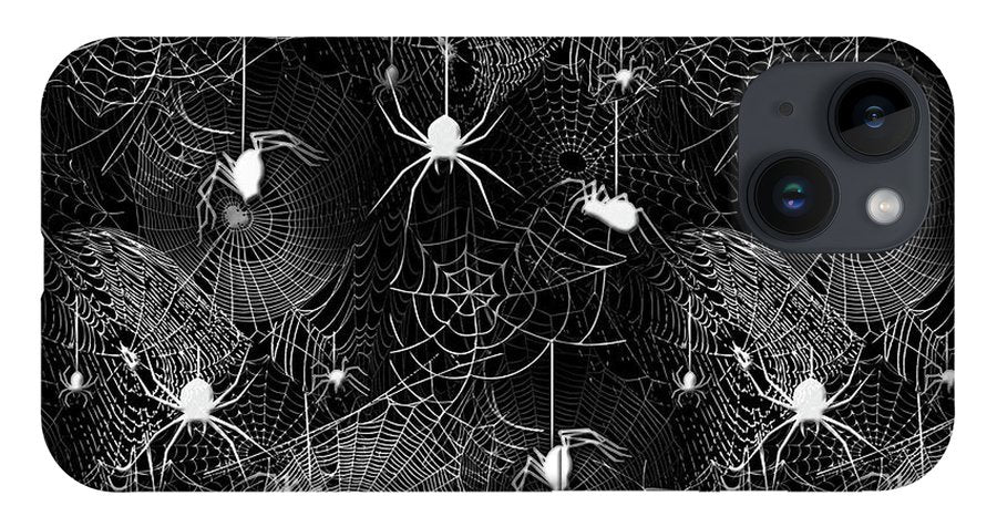 Black and White Spiders - Phone Case