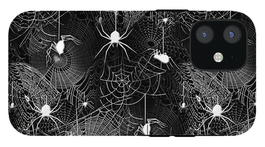 Black and White Spiders - Phone Case