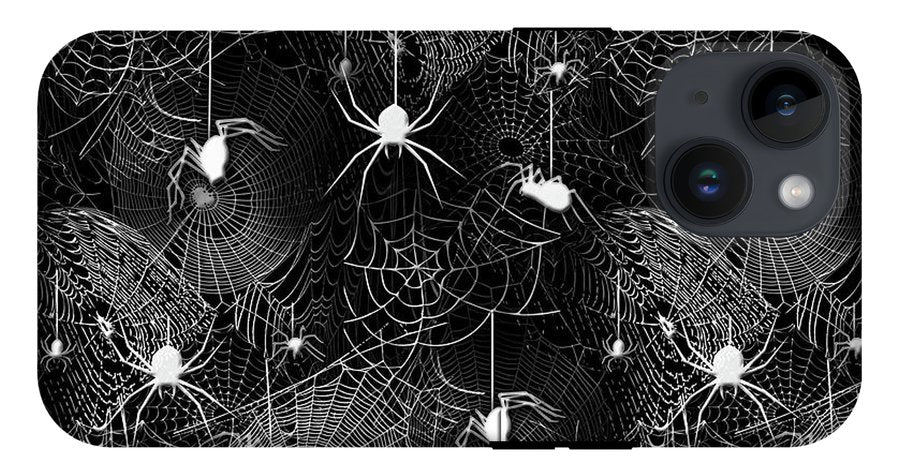 Black and White Spiders - Phone Case