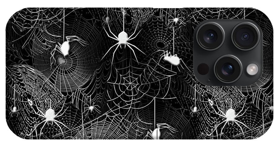 Black and White Spiders - Phone Case