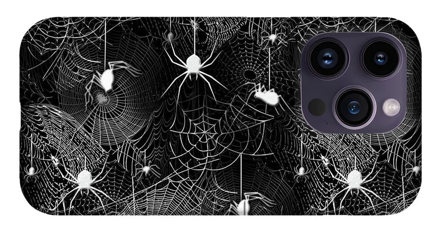 Black and White Spiders - Phone Case