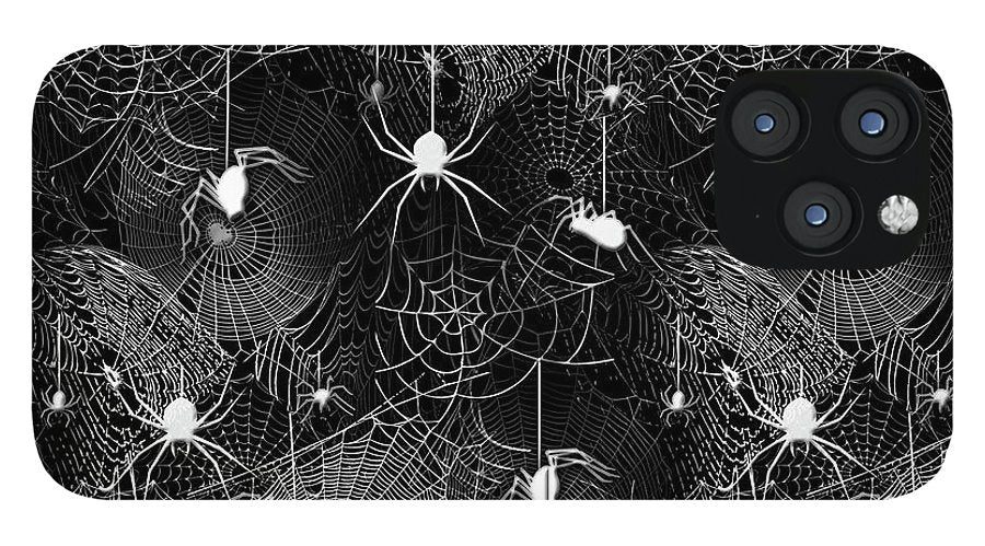 Black and White Spiders - Phone Case