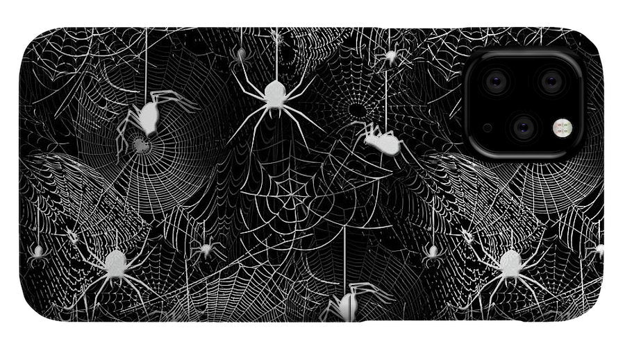 Black and White Spiders - Phone Case