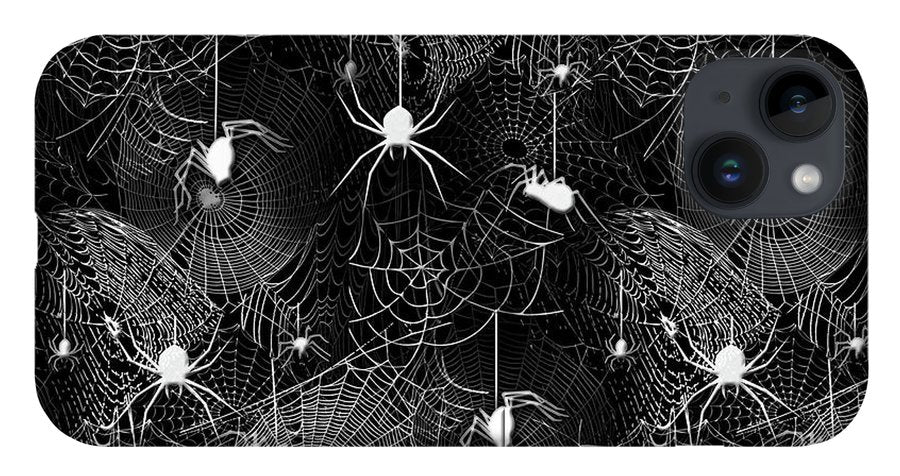 Black and White Spiders - Phone Case