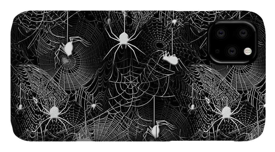 Black and White Spiders - Phone Case