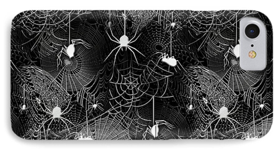 Black and White Spiders - Phone Case