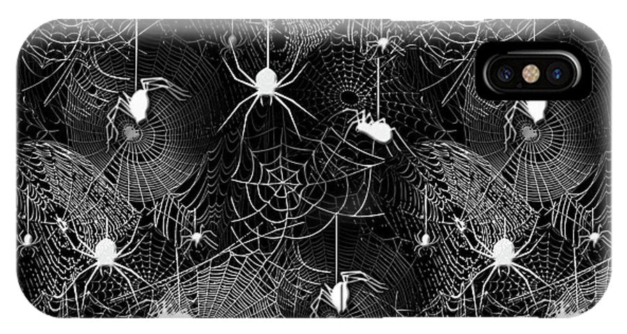 Black and White Spiders - Phone Case