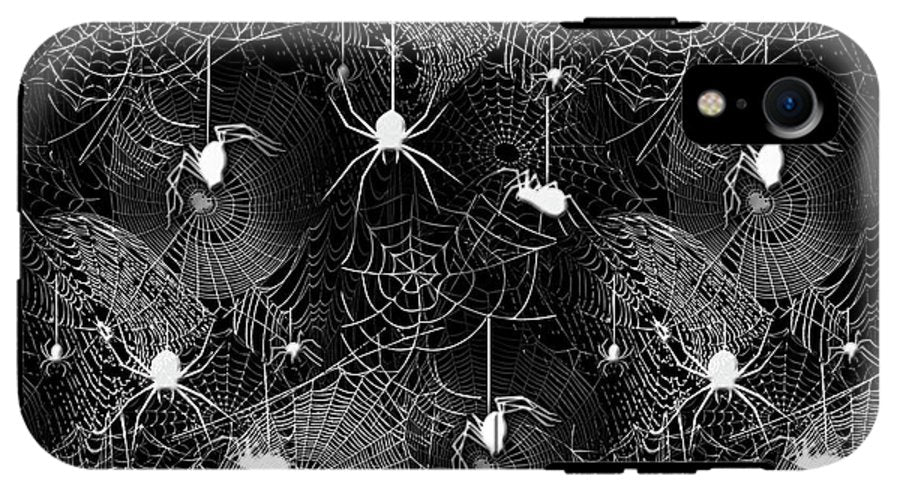 Black and White Spiders - Phone Case