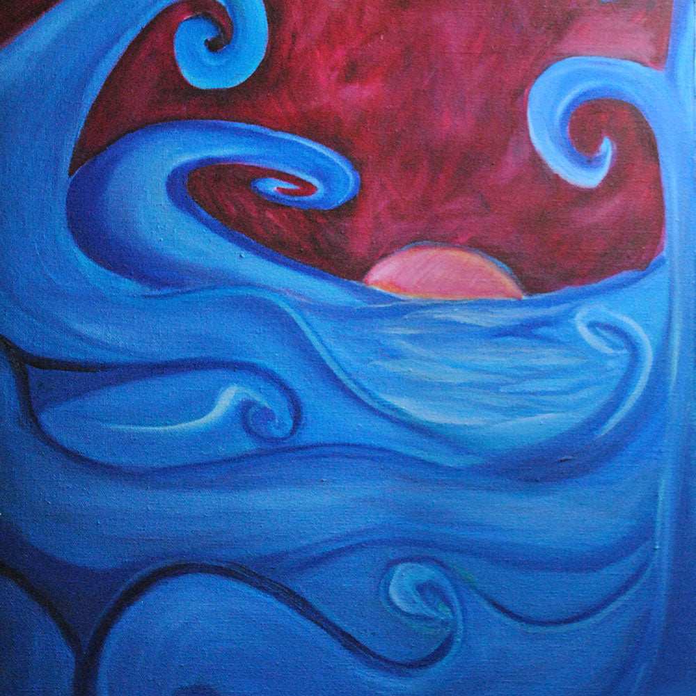 Blown Ocean Waves Digital Image Download