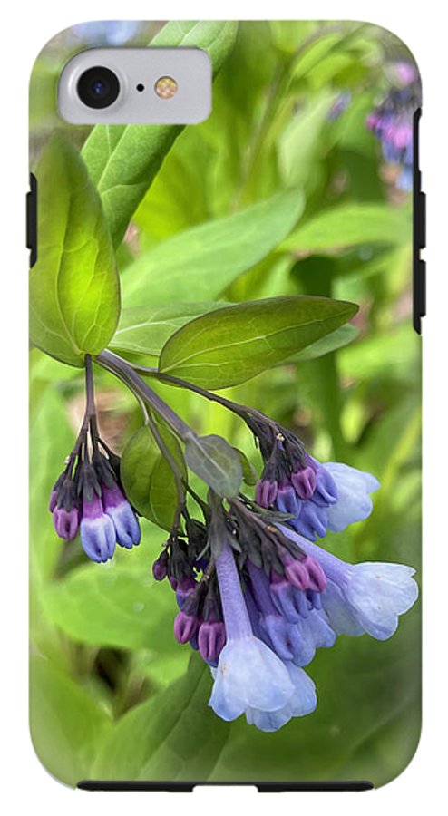 Blue and Purple April Wildflowers - Phone Case