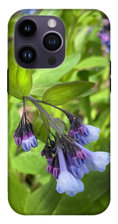 Blue and Purple April Wildflowers - Phone Case