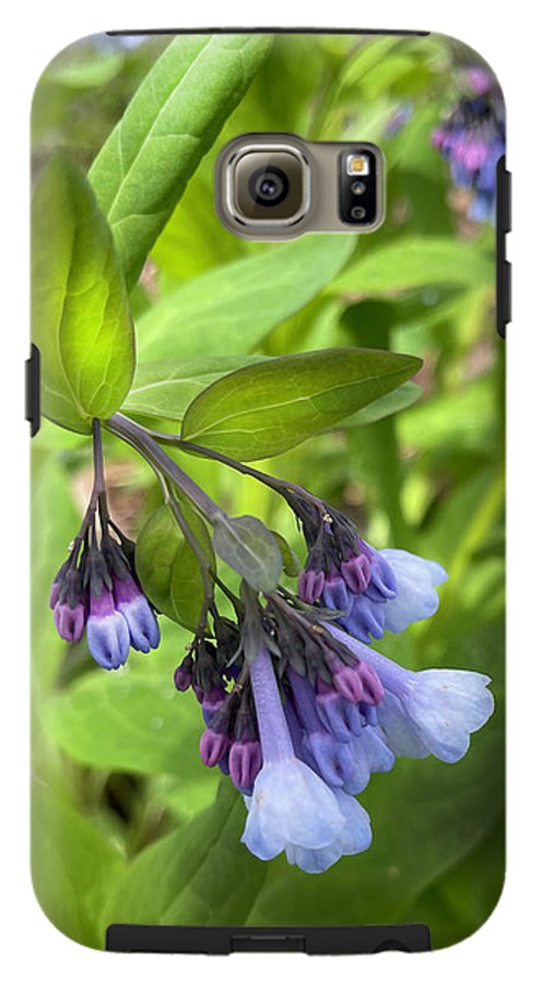 Blue and Purple April Wildflowers - Phone Case