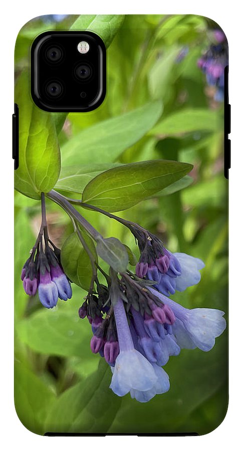 Blue and Purple April Wildflowers - Phone Case