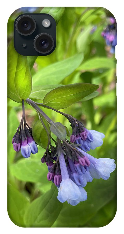 Blue and Purple April Wildflowers - Phone Case