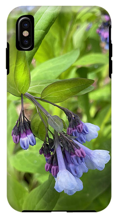 Blue and Purple April Wildflowers - Phone Case