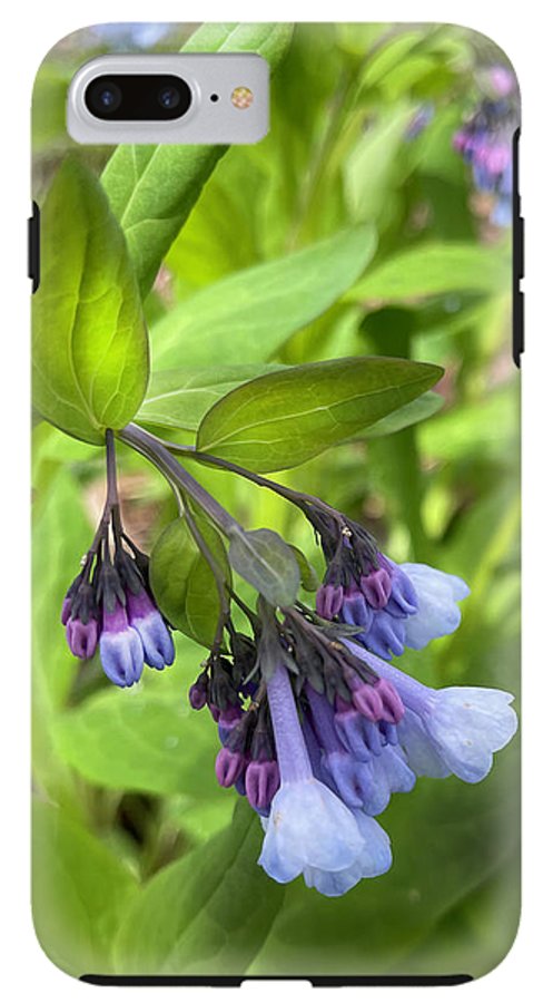 Blue and Purple April Wildflowers - Phone Case
