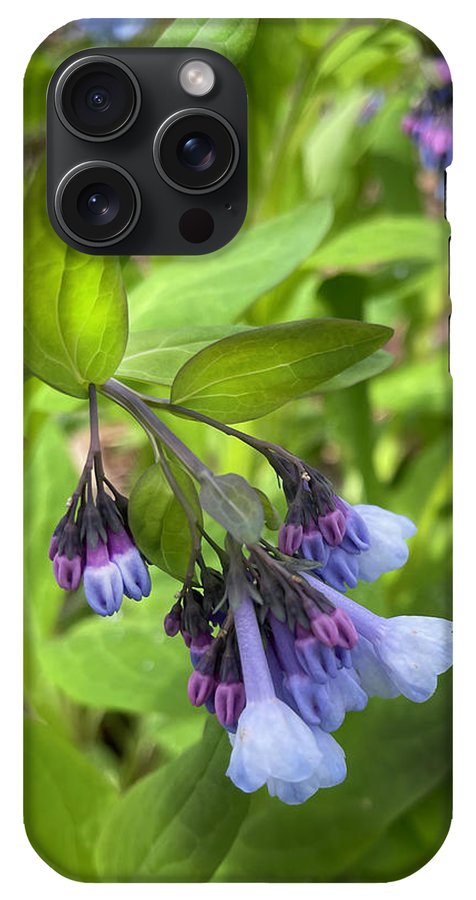 Blue and Purple April Wildflowers - Phone Case