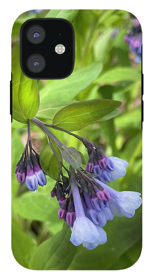 Blue and Purple April Wildflowers - Phone Case