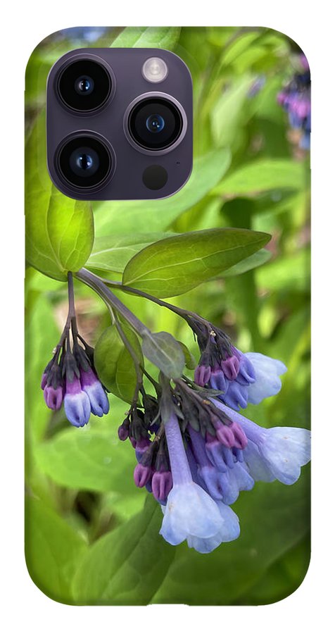 Blue and Purple April Wildflowers - Phone Case