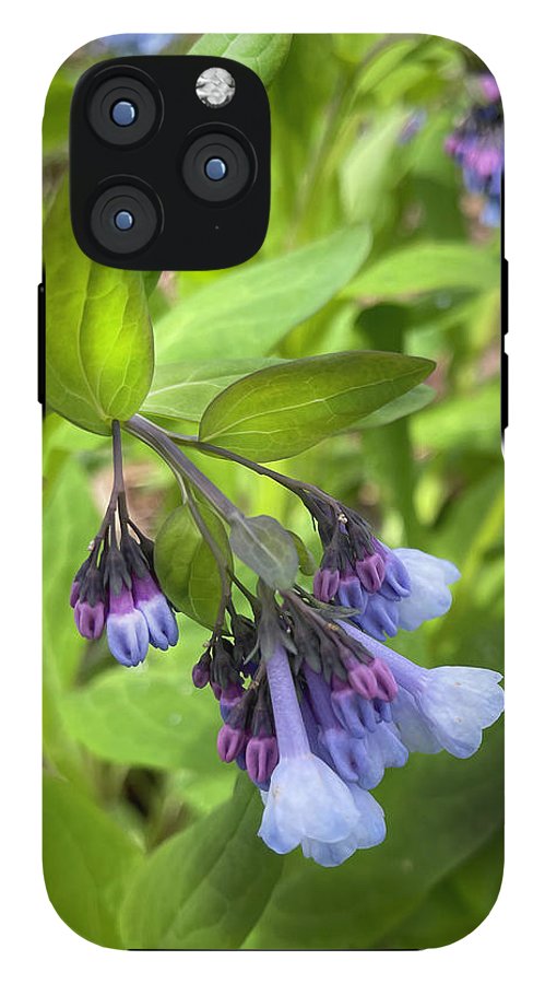 Blue and Purple April Wildflowers - Phone Case